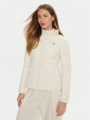 Guess Kurtka puchowa Diann V4YL04 WF3X0 Écru Regular Fit. Kurtki Guess, s, z aplikacjami, z puchu, bez kaptura. Za 419.99 zł.