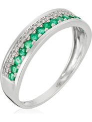 ATELIER DU DIAMANT Złoty pierścionek "Double voie" z diamentami rozmiar: 52. Szare pierścionki ATELIER DU DIAMANT, z diamentem, złote. Za 1,304.99 zł.