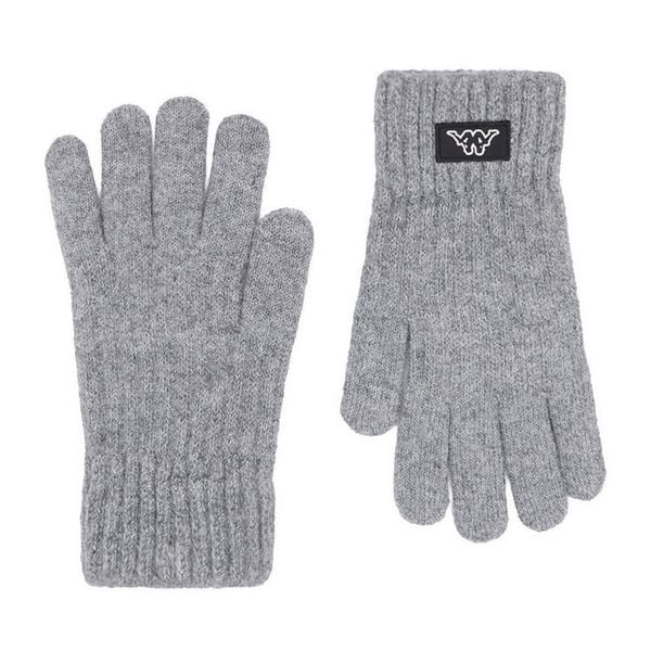 Rękawiczki Kappa. Szare rękawiczki Kappa, bez wzorów, z dzianiny. Za 39.99 zł.