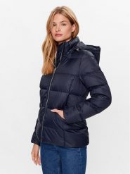 Tommy Hilfiger Kurtka puchowa WW0WW38934 Granatowy Regular Fit. Niebieskie kurtki Tommy Hilfiger, na zimę, xs, bez wzorów, z puchu, bez kaptura. Za 719.99 zł.