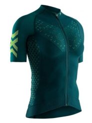 X-Bionic Koszulka kolarska w kolorze zielonym rozmiar: M. Zielone t-shirty sportowe X BIONIC, m, bez wzorów, z materiału, bez ramiączek, rowerowe. Za 277.36 zł.