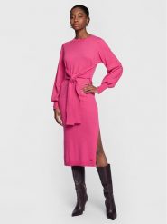 Ted Baker Sukienka dzianinowa Essya 266256 Różowy Regular Fit. Czerwone sukienki Ted Baker, bez wzorów, z dzianiny, bez kołnierzyka, bez ramiączek. Za 989.99 zł.