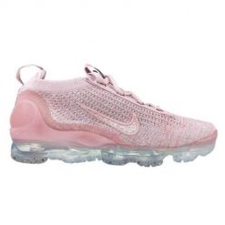 Buty do chodzenia damskie Nike Air Vapormax 2021 FK. Czerwone buty treningowe Nike, bez wzorów, z materiału, bez zapięcia, do biegania. Za 866.00 zł.