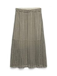Vero Moda Spódnica w kolorze beżowo-czarnym rozmiar: XL. Brązowe spódnice Vero Moda, xl, bez wzorów, midi. Za 129.95 zł.