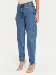 Guess Jeansy W4YA0D D5CC3 Niebieski Relaxed Fit. Niebieskie jeansy Guess, z aplikacjami, z bawełny. Za 247.77 zł.