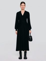 BIG STAR Sukienka w kolorze czarnym rozmiar: XL. Czarne sukienki BIG STAR, xl, bez wzorów, retro, bez kołnierzyka, bez ramiączek, maxi. Za 169.99 zł.