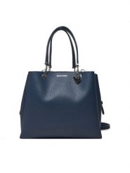 Emporio Armani Torebka Y3D158 YFN6E MB209 Granatowy. Niebieskie torebki klasyczne Emporio Armani, bez wzorów, ze skóry, bez dodatków. Za 719.99 zł.