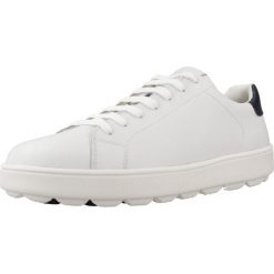 Tenisówki Geox Model D Spherica Ecub-1 Kolor Biały. Białe trampki Geox, bez wzorów, ze skóry, casualowe, bez zapięcia. Za 409.99 zł.