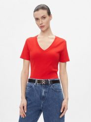 Tommy Hilfiger T-Shirt New Cody WW0WW40584 Czerwony Slim Fit. Czerwone t-shirty Tommy Hilfiger, s, bez wzorów, z bawełny, bez kołnierzyka, bez ramiączek. Za 129.99 zł.