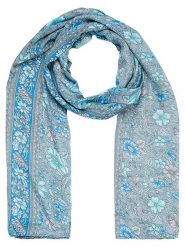 Ipanima Szal w kolorze niebiesko-szarym - 180 x 100 cm rozmiar: onesize. Niebieskie szaliki i kominy Ipanima, bez wzorów, z materiału. Za 17.99 zł.