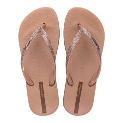 Kapcie Ipanema, damskie. Brązowe kapcie Ipanema, bez wzorów, z gumy. Za 97.99 zł.