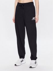 New Balance Spodnie dresowe WP31530 Czarny Relaxed Fit. Czarne spodnie dresowe New Balance, bez wzorów, z bawełny. Za 179.99 zł.
