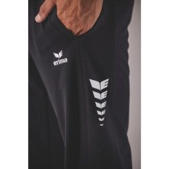 Spodnie dresowe Erima Cmpt Wings Gk czarne. Czarne spodnie dresowe Erima, bez wzorów, z dresówki, do piłki nożnej. Za 317.99 zł.
