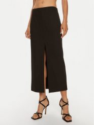 Patrizia Pepe Spódnica midi 8G0422 A454-K103 Czarny Regular Fit. Czarne spódnice Patrizia Pepe, bez wzorów, z syntetyku, midi. Za 429.99 zł.