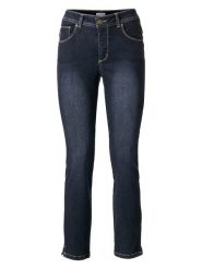 Heine Dżinsy - Slim fit - w kolorze granatowym rozmiar: 40. Niebieskie jeansy Heine, bez wzorów, klasyczne. Za 100.52 zł.