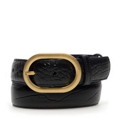 Pasek Damski GINO ROSSI. Czarne paski Gino Rossi, bez wzorów. Za 99.99 zł.