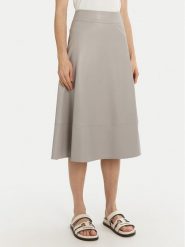 Max Mara Leisure Spódnica z imitacji skóry Marzia 2516771027 Szary Regular Fit. Szare spódnice Max Mara Leisure, xs, bez wzorów, ze skóry. Za 769.99 zł.