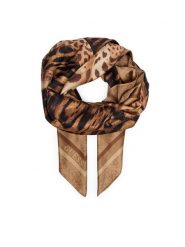 Guess Chusta AW5684 POL20 Brązowy. Brązowe chusty Guess, z aplikacjami, z poliesteru. Za 194.99 zł.