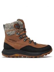 Merrell Śniegowce Siren 4 Thermo Mid Zip Wp J037412 Brązowy. Brązowe śniegowce Merrell, bez wzorów, ze skóry, bez zapięcia. Za 899.99 zł.