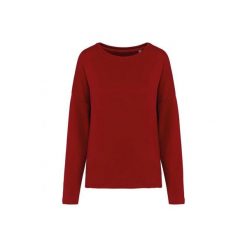 Bluza damska Kariban Loose. Czerwone bluzy bez kaptura KARIBAN, l, bez wzorów, z bawełny, bez kaptura. Za 147.00 zł.