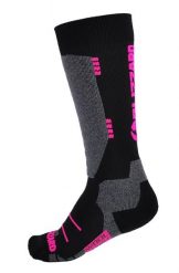 Skarpety narciarskie Blizzard Wool Sport Ski Merino black/pink. Czarne skarpetki BLIZZARD, bez wzorów, z bawełny. Za 59.00 zł.