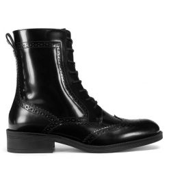 Botki Gino Rossi. Czarne botki Gino Rossi, bez wzorów, bez obcasa, na płaskiej podeszwie, bez zapięcia. Za 219.99 zł.