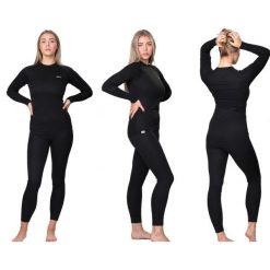 Bielizna termoaktywna damska Ice-Q Warm'N'Dry Woman. Czarna bielizna termoaktywna damska ICE-Q, bez wzorów, z meshu, bez ramiączek. W wyprzedaży za 139.90 zł.