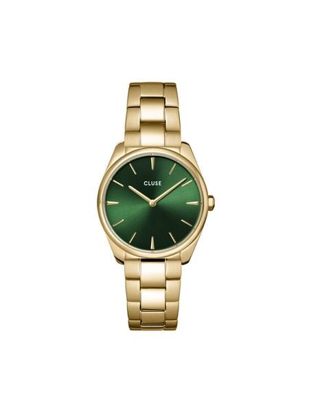 Cluse Zegarek Féroce Petite CW11217 Złoty. Żółte, analogowe zegarki Cluse, złote. Za 349.99 zł.