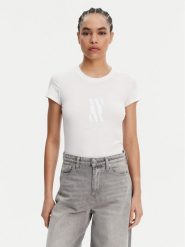Armani Exchange T-Shirt XW000511 AF11929 U0002 Biały Slim Fit. Białe t-shirty Armani Exchange, xl, bez wzorów, z bawełny, bez kołnierzyka, bez ramiączek. Za 209.99 zł.