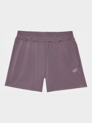 4F Szorty sportowe w kolorze fioletowym rozmiar: M. Różowe szorty sportowe 4f, bez wzorów, z materiału, outdoorowe. Za 74.99 zł.
