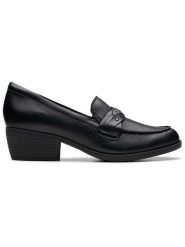 Clarks Skórzane mokasyny "Charlten Echo" w kolorze czarnym rozmiar: 39,5. Czarne mokasyny Clarks, bez wzorów. Za 175.67 zł.