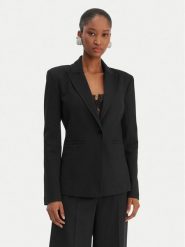 Patrizia Pepe Marynarka 8S0584/A715-K103 Czarny Regular Fit. Czarne marynarki i żakiety Patrizia Pepe, s, bez wzorów, z wiskozy, bez ramiączek. Za 1,859.00 zł.