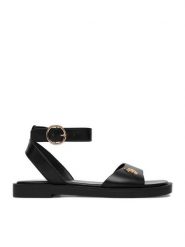 U.S. Polo Assn. Sandały EO-MARINA001W/6Y1 Czarny. Czarne sandały U.S. Polo Assn., bez wzorów, ze skóry, marine, bez obcasa, na płaskiej podeszwie, bez zapięcia. Za 219.99 zł.