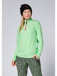 Chiemsee Bluza polarowa w kolorze zielono-różowym rozmiar: XL. Zielone bluzy bez kaptura Chiemsee, xl, bez wzorów, z polaru, bez kaptura. Za 108.99 zł.