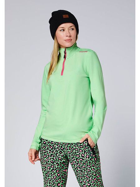 Chiemsee Bluza polarowa w kolorze zielono-różowym rozmiar: XS. Zielone bluzy bez kaptura Chiemsee, xs, bez wzorów, z polaru. Za 95.92 zł.