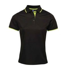 Damska Koszulka Polo Coolchecker W Kontrastowym Kolorze. Czarne t-shirty sportowe PREMIER, xl, bez wzorów, bez ramiączek. Za 80.99 zł.