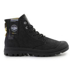 Buty Palladium Pampa SurPlus 74389-008-M Black czarne. Czarne buty treningowe bez wzorów, z materiału, bez zapięcia. Za 572.15 zł.