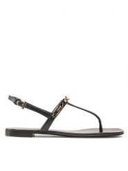Giuseppe Zanotti Sandały E200042 Czerwony. Czerwone sandały GIUSEPPE ZANOTTI, bez wzorów, ze skóry, bez obcasa, na płaskiej podeszwie, bez zapięcia. Za 2,019.00 zł.