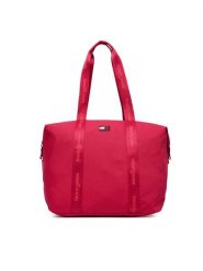 Tommy Jeans Torebka Tjw Ess Daily Tote AW0AW19039 Czerwony. Czerwone shopper bag Tommy Jeans, bez wzorów, z jeansu, bez dodatków. Za 329.99 zł.