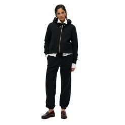 Damska bluza z kapturem zapinana na zamek Superdry Logo Essential. Czerwone bluzy Superdry, s, bez wzorów, klasyczne, bez ramiączek, z kapturem. Za 363.35 zł.