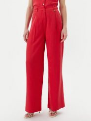 LOLA CASADEMUNT Spodnie palazzo LS2514010 Biały Wide Leg. Białe spodnie materiałowe LOLA CASADEMUNT, bez wzorów, z lyocellu. Za 289.99 zł.
