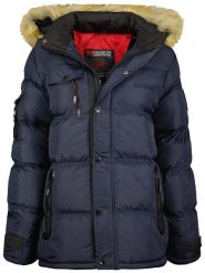 Maison Montaigne Kurtka zimowa "Bonamai" w kolorze granatowym rozmiar: L. Niebieskie kurtki Maison Montaigne, na zimę, l, z aplikacjami, z puchu, bez kaptura. Za 228.92 zł.