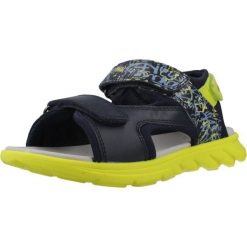 Sandały GEOX J SANDAL AIRADYUM BO Niebieski. Niebieskie sandały Geox, bez wzorów, z syntetyku, sportowe, bez obcasa, bez zapięcia. Za 197.99 zł.
