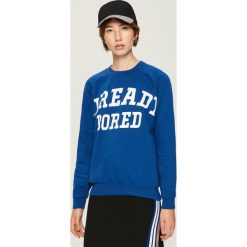 Bluza z napisem - Niebieski. Bluzy marki Sinsay. W wyprzedaży za 19.99 zł.
