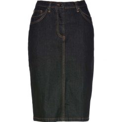 Spódnica dżinsowa z połyskującymi kamieniami bonprix czarny "stone". Spódnice marki bonprix. Za 109.99 zł.