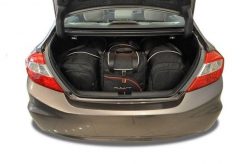 Torby Do Bagażnika Honda Civic Limousine 2012-2017 4Szt Kjust. Czarne torby podróżne KJUST, bez wzorów, z kauczuku. Za 1,251.00 zł.