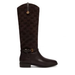 Kozaki MICHAEL Michael Kors. Brązowe kozaki MICHAEL Michael Kors, bez wzorów, bez obcasa, na płaskiej podeszwie, bez zapięcia. Za 1,469.00 zł.
