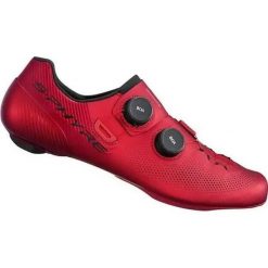 Buty rowerowe Shimano S-Phyre SH-RC903. Czerwone buty do biegania Shimano, bez wzorów, z materiału, bez zapięcia, do biegania. Za 1,492.05 zł.