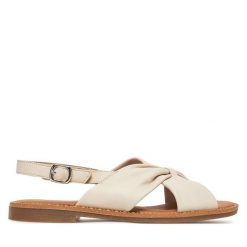 Sandały Remonte. Brązowe sandały Remonte, bez wzorów, bez obcasa, na płaskiej podeszwie, bez zapięcia. Za 339.99 zł.