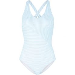 Kostium kąpielowy bonprix jasnoniebiesko-biały. Niebieskie stroje jednoczęściowe bonprix, bez wzorów. Za 59.99 zł.